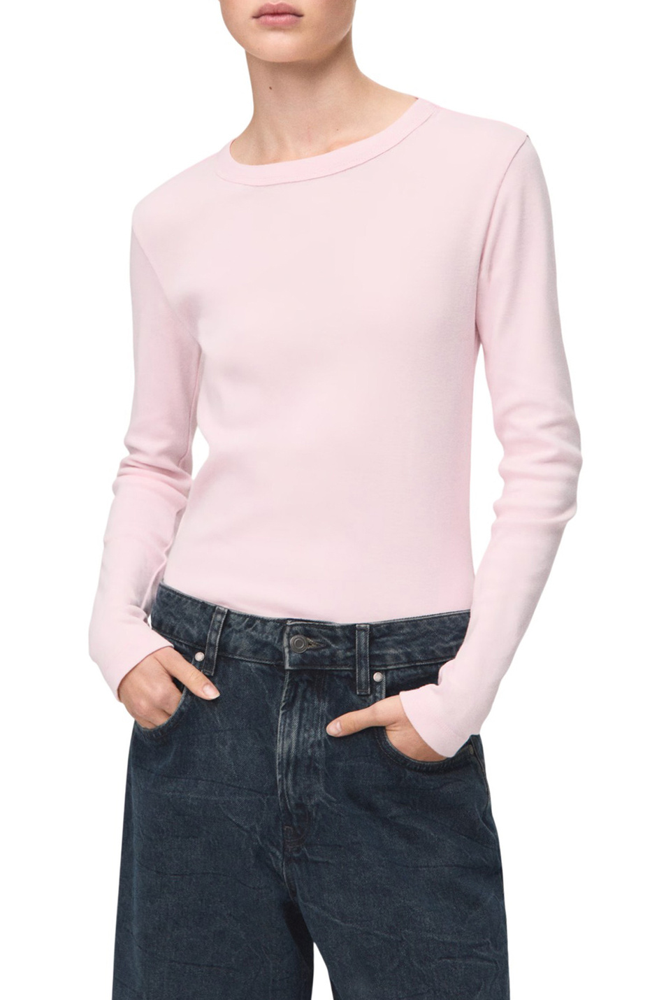 Женский Mango Лонгслив ENI из натурального хлопка (цвет ), артикул 27001352 | Фото 3