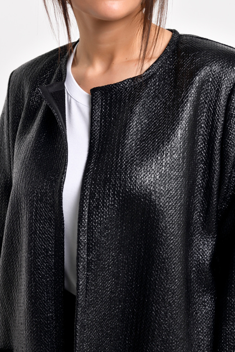 Marina Rinaldi Жакет из текстиля с добавлением шелка ( цвет), артикул 2191130 | Фото 4