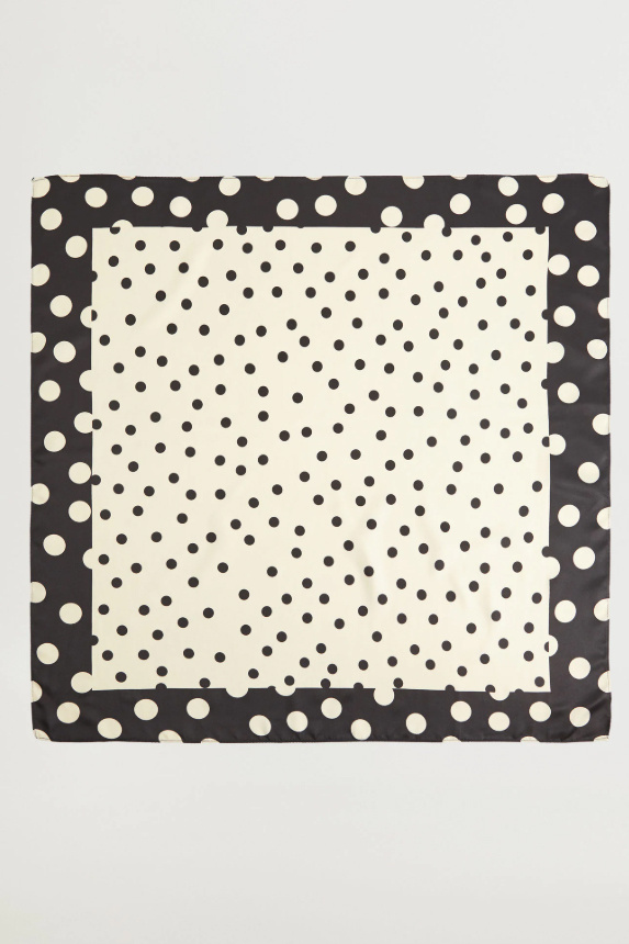 Женский Mango Платок LALO в горошек (цвет ), артикул 87150052 | Фото 4