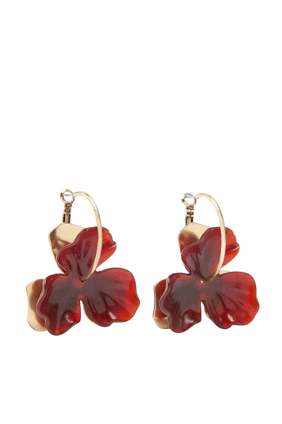 Женский Parfois Серьги-кольца с подвеской в виде цветка (цвет ), артикул 217462 | Фото 1