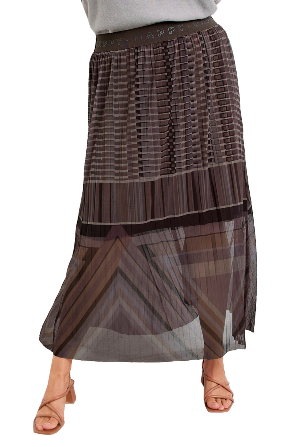 Samoon Плиссированная юбка с принтом (цвет ), артикул 111004-26313 | Фото 4