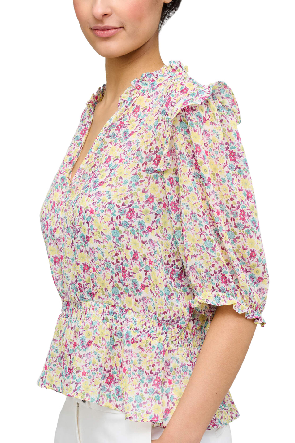 Orsay Блузка с рюшами и цветочным принтом (цвет ), артикул 651079 | Фото 2