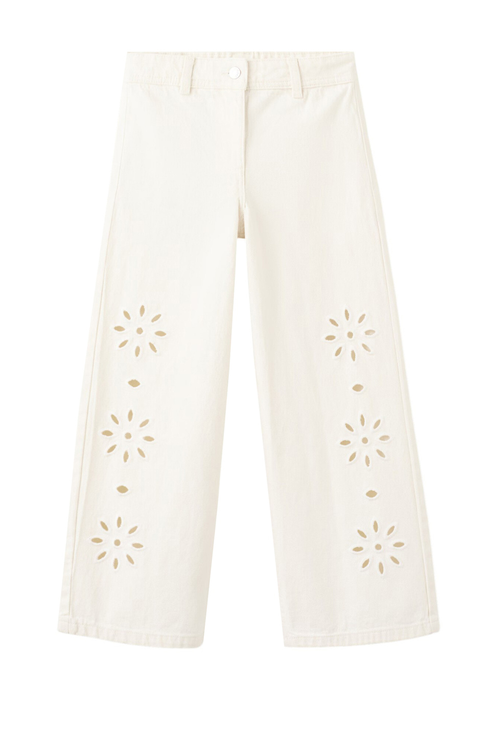 Девочкам Mango Kids Джинсы LIASET однотонные (цвет ), артикул 27075973 | Фото 1