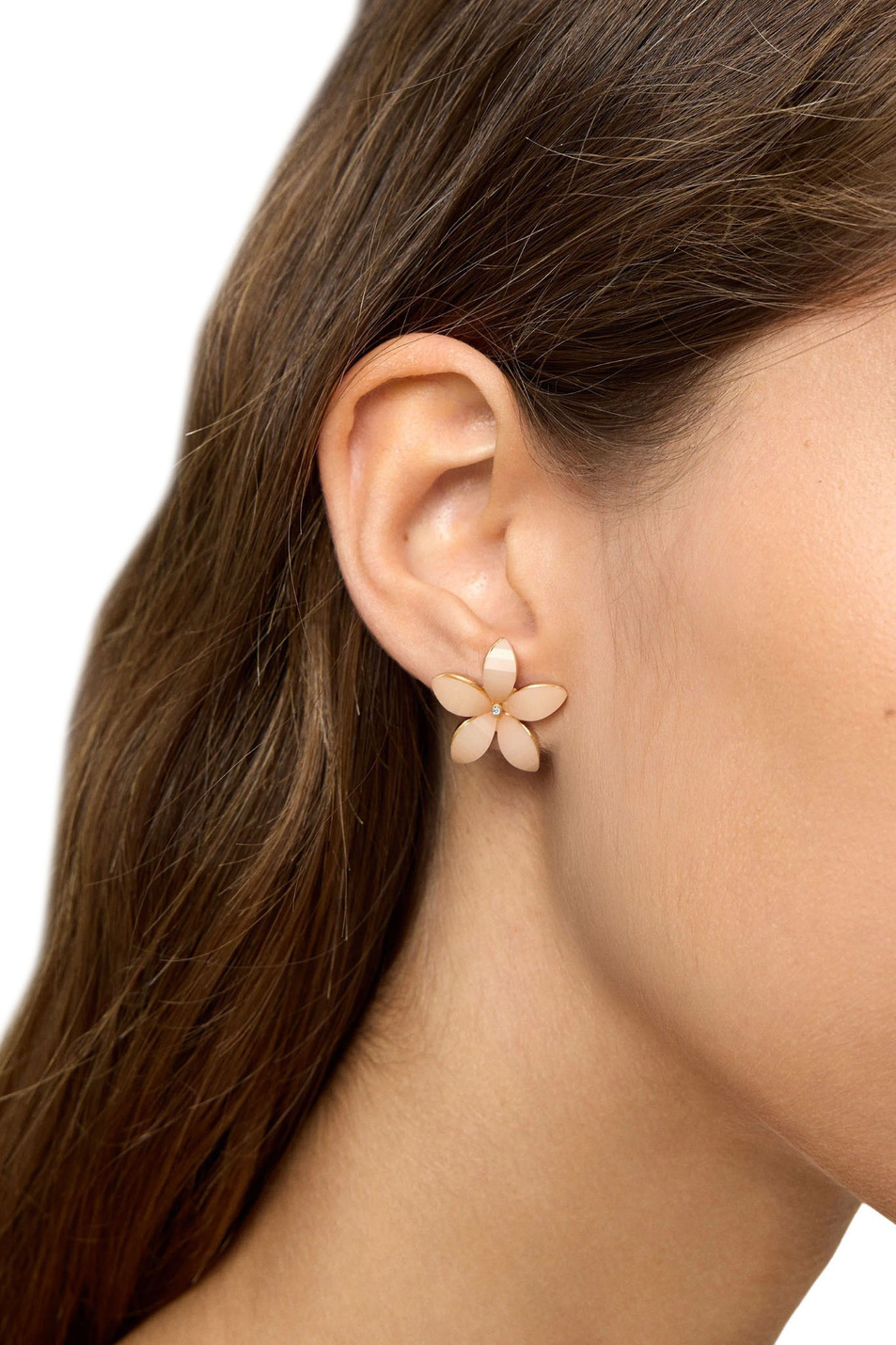 Серьги в форме цветов со стразами|Основной цвет:Бежевый Женский Parfois Серьги в форме цветов со стразами (цвет ), артикул 173549 | Фото 2