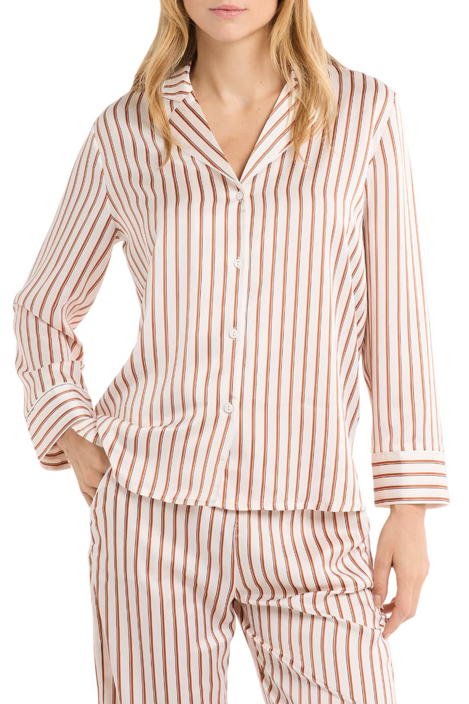 Женский Etam Пижамная рубашка MEDRA в полоску (цвет ), артикул 6557127 | Фото 1
