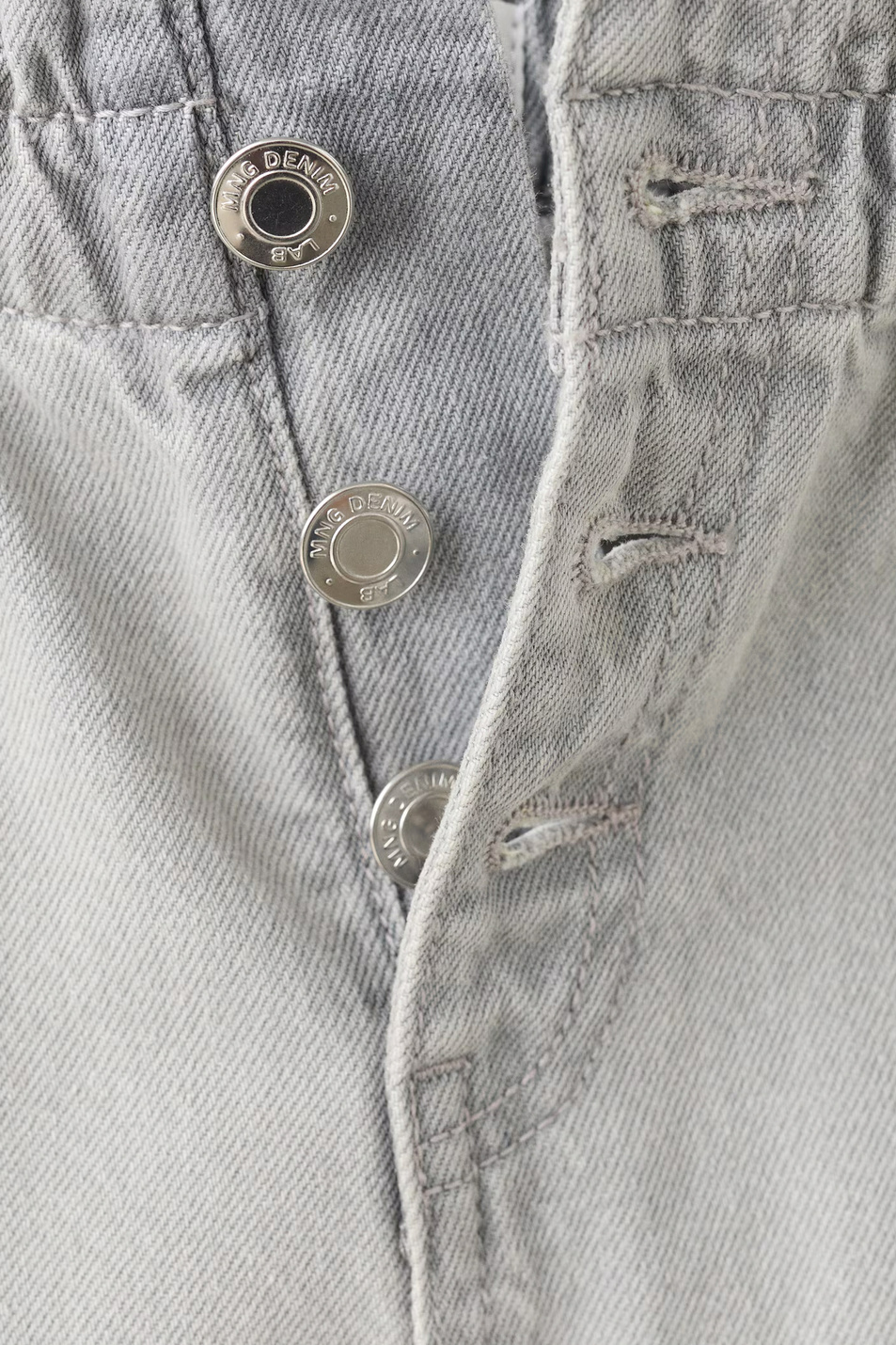 Девочкам Mango Kids Джинсы PAPERBAG из хлопка (цвет ), артикул 27001261 | Фото 3