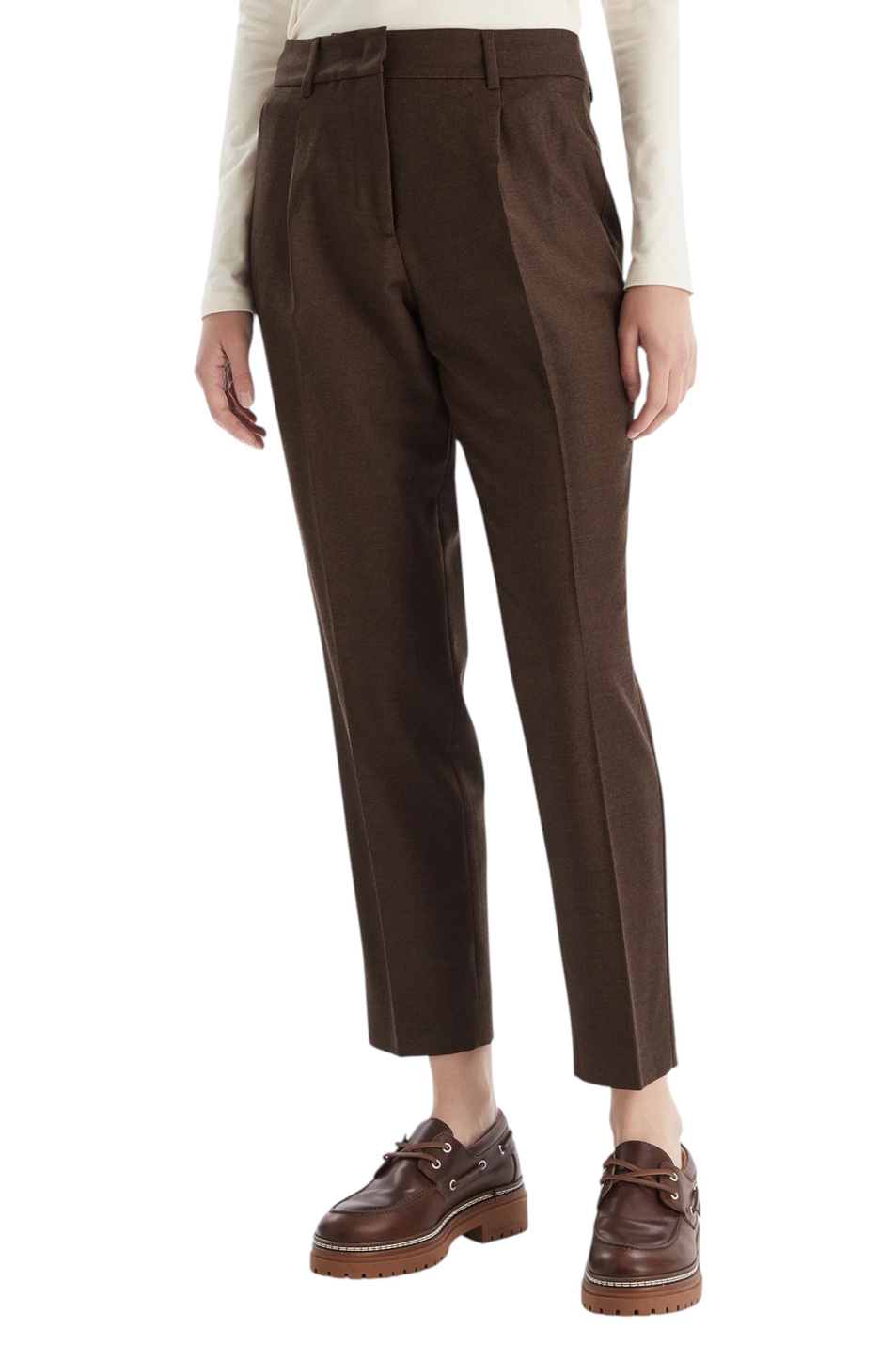 Женский Weekend Max Mara Брюки CALDAIA из эластичной шерсти (цвет ), артикул 2525136152 | Фото 3