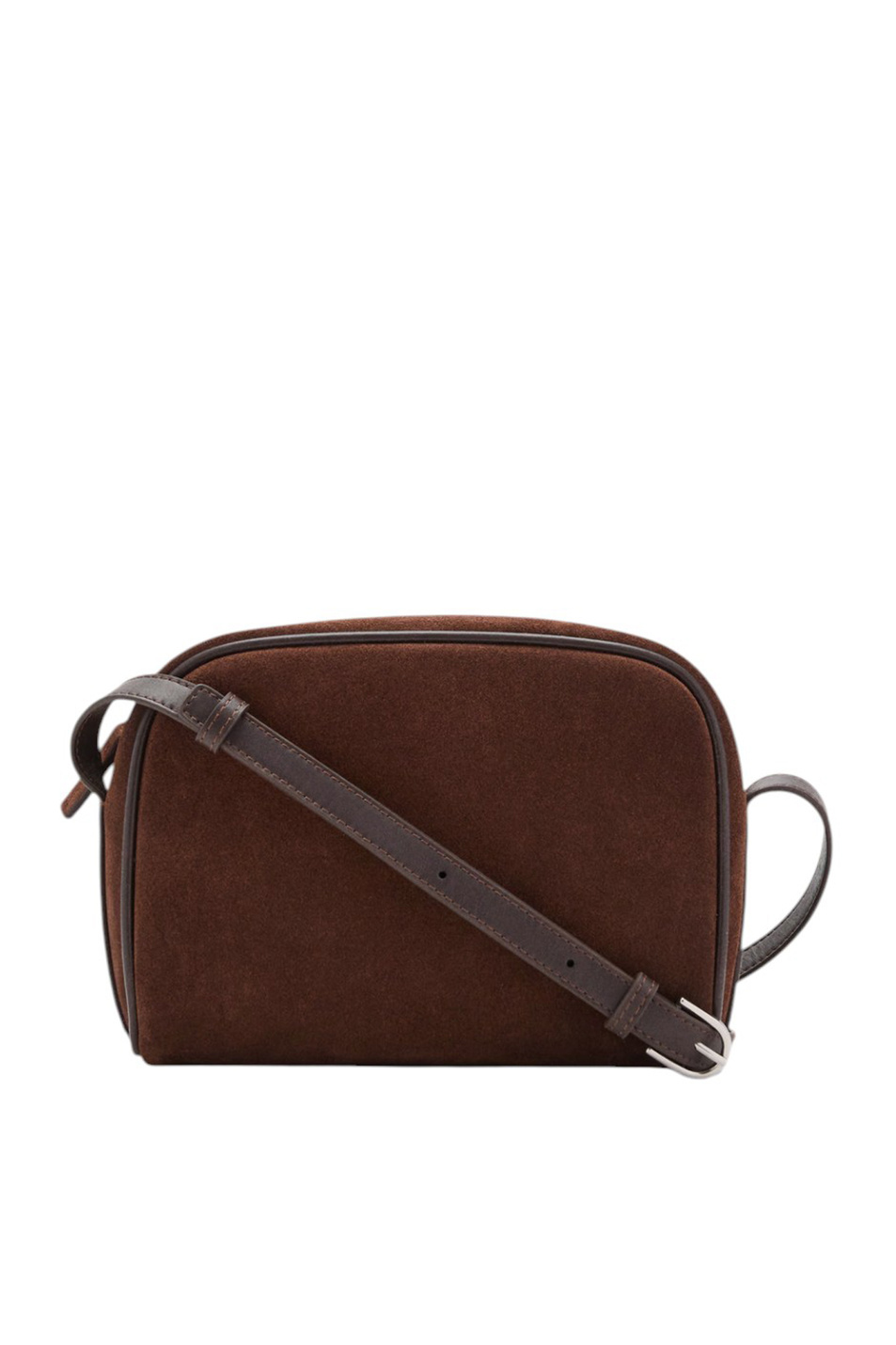 Сумка через плечо FES из натуральной замши|Основной цвет:Коричневый Женский Mango Сумка через плечо FES из натуральной замши (цвет ), артикул 17004447 | Фото 1