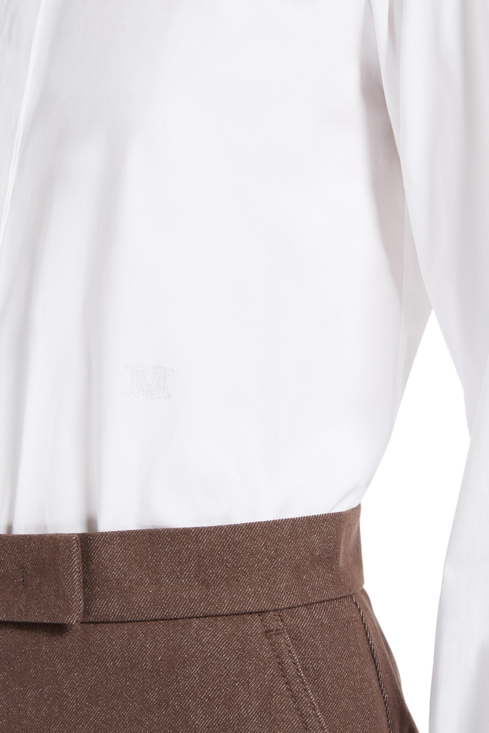 Женский Max Mara Рубашка-боди ANGORA1234 из эластичного хлопка (цвет ), артикул 2511111453 | Фото 5