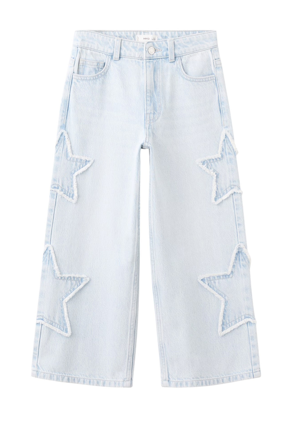 Девочкам Mango Kids Джинсы STARS из хлопка (цвет ), артикул 27011264 | Фото 1