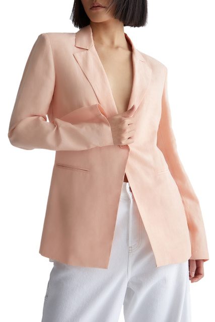 Пиджак прямого кроя|Основной цвет:Розовый|Артикул:WA3002T4818 | Фото 1