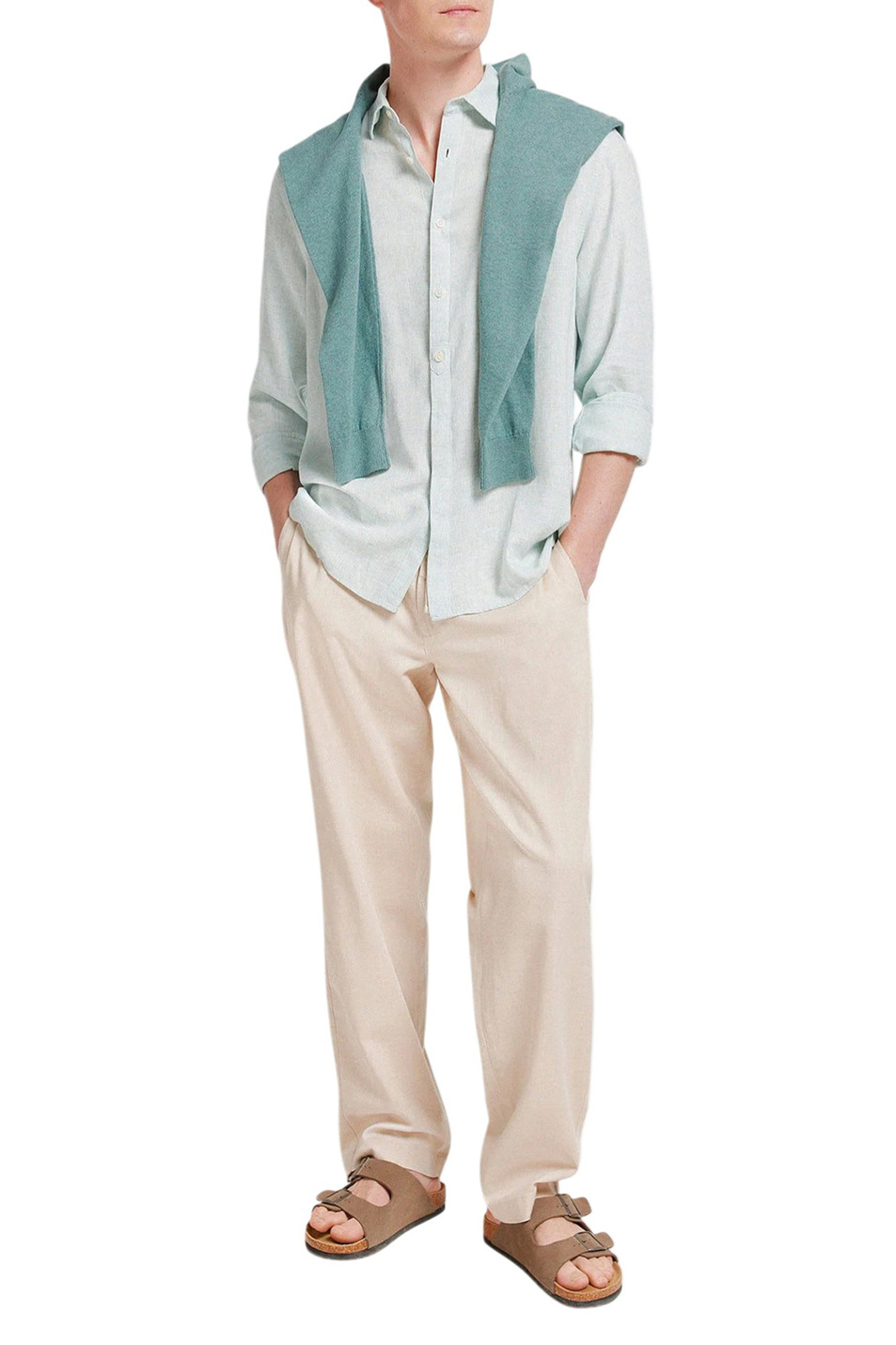 Мужской Springfield Рубашка однотонная (цвет ), артикул 0993389 | Фото 2