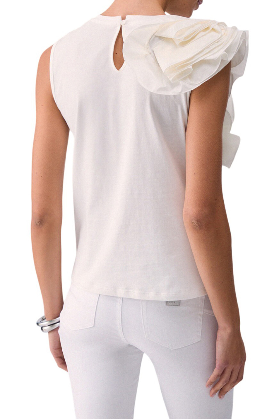 Женский Liu Jo Топ с воланом (цвет ), артикул CA6385J6308 | Фото 4