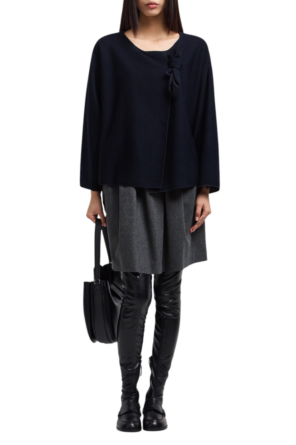 Женский Emporio Armani Юбка из шерсти и кашемира (цвет ), артикул EW002312-TE10537 | Фото 2