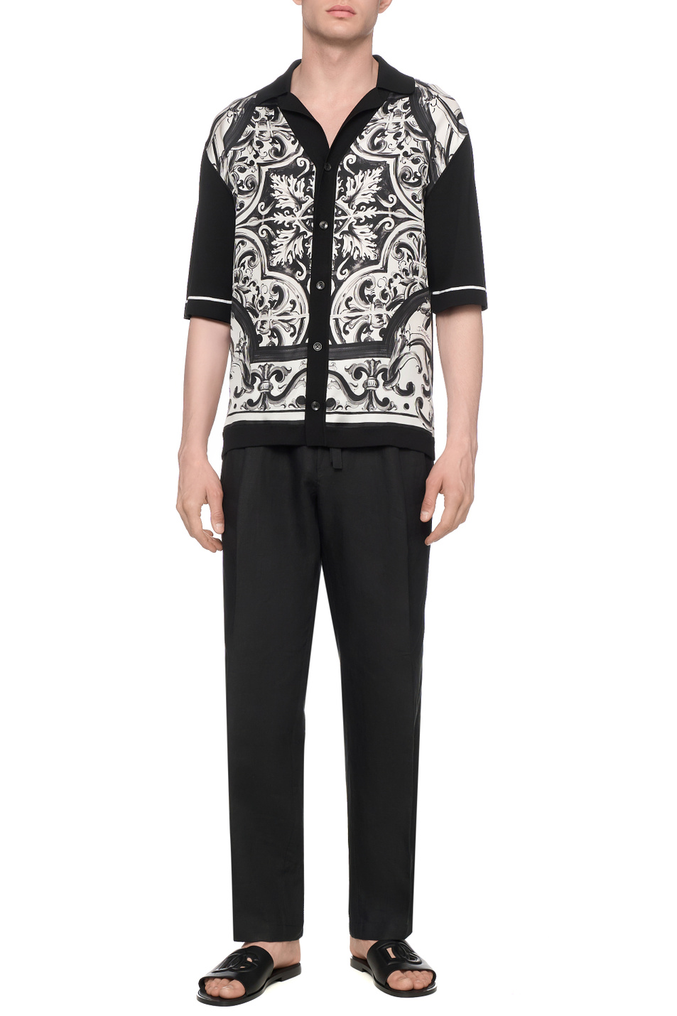 Мужской Dolce & Gabbana Брюки из льна с кулиской (цвет ), артикул GP12RZ-FU4JB | Фото 5