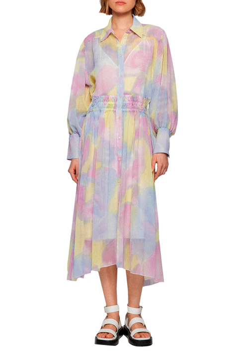 BOSS Платье-рубашка со сплошным акварельным принтом ( цвет), артикул 50473243 | Фото 2