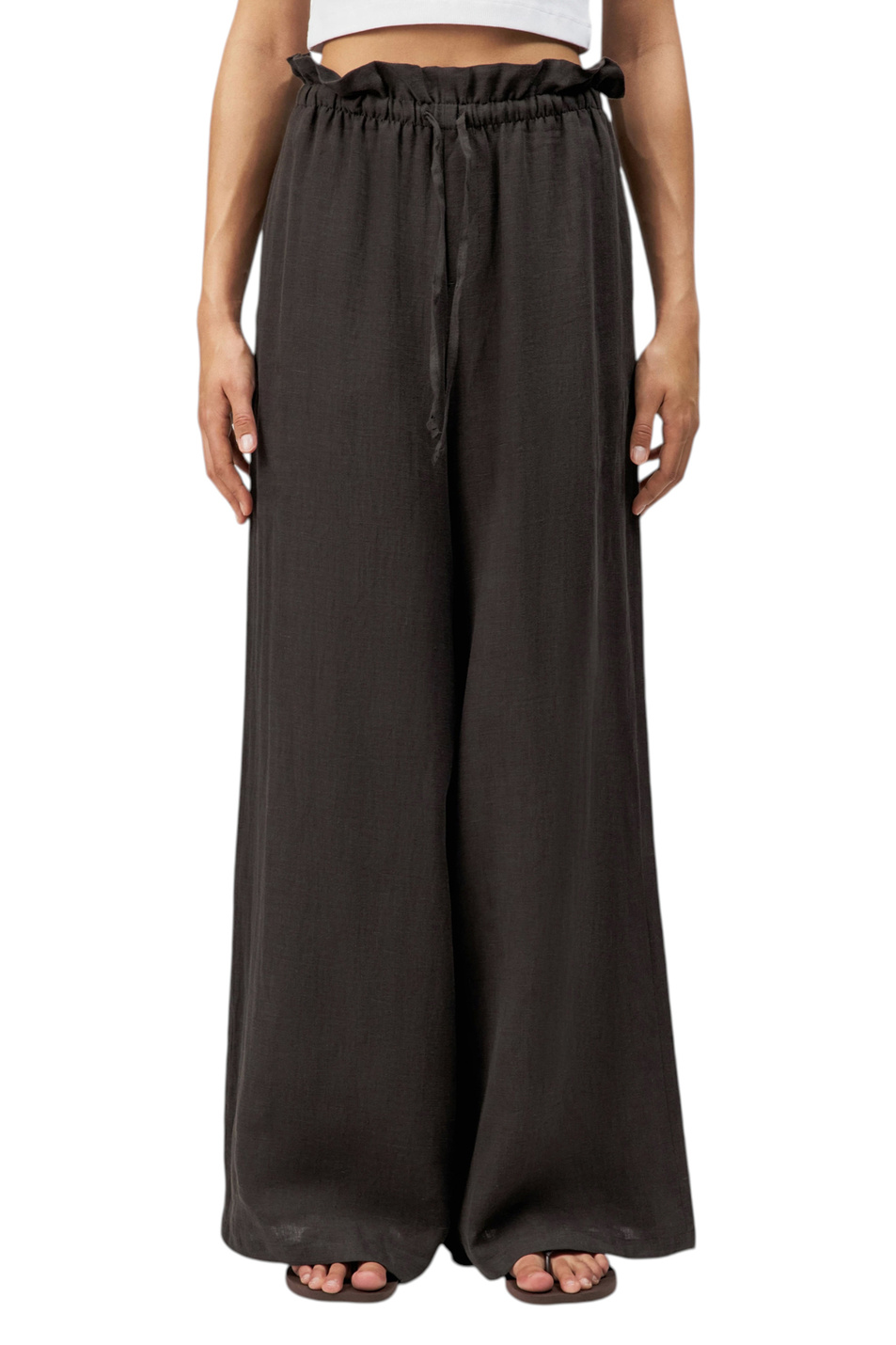 Женский Drykorn Брюки DWINDLE из льна (цвет ), артикул 126082-80864 | Фото 3