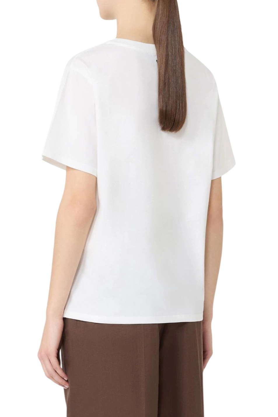 Женский Weekend Max Mara Футболка PANTERA из хлопка (цвет ), артикул 2615971032 | Фото 5