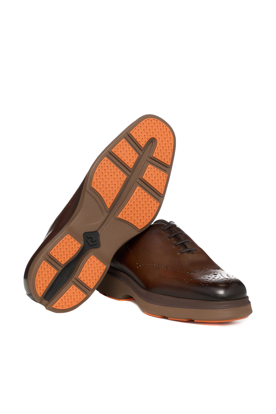 Туфли EASYN из натуральной кожи|Основной цвет:Коричневый Мужской Santoni Туфли EASYN из натуральной кожи (цвет ), артикул MGEG19177TTAXLAST50 | Фото 5