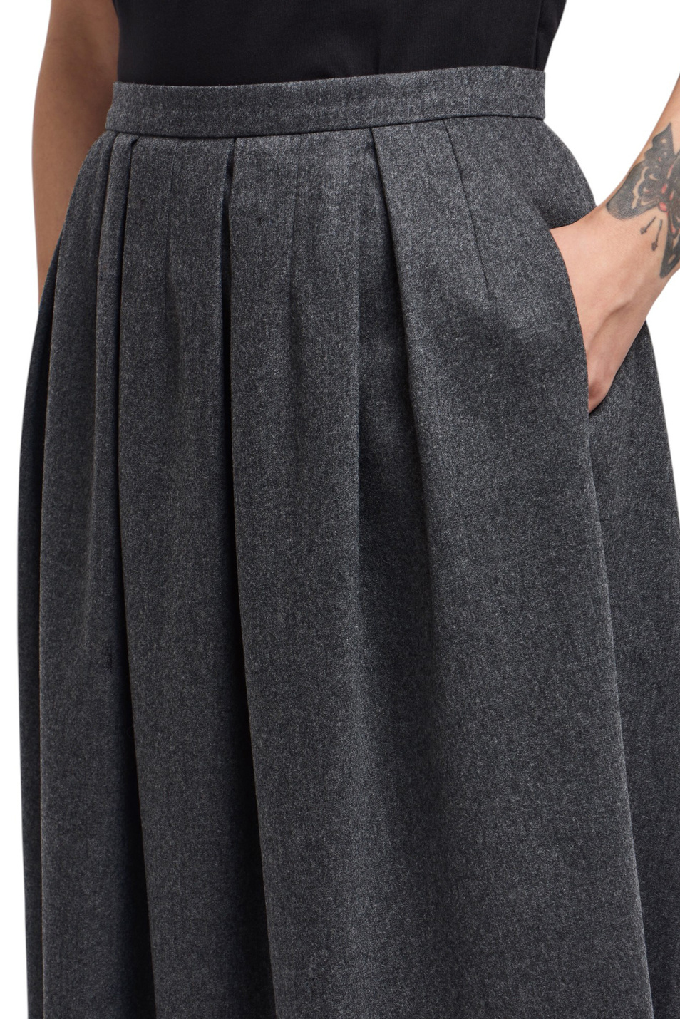 Женский Emporio Armani Юбка из шерсти и кашемира (цвет ), артикул EW002312-TE10537 | Фото 5