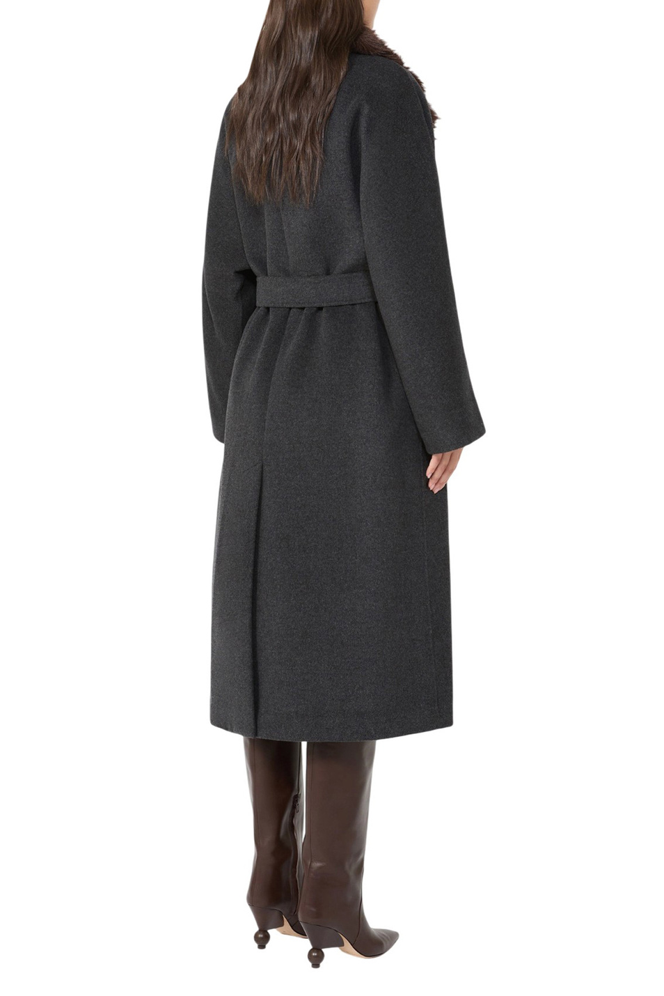 Пальто CACIO1234 из шерсти|Основной цвет:Серый Женский Weekend Max Mara Пальто CACIO1234 из шерсти (цвет ), артикул 2525016013 | Фото 4