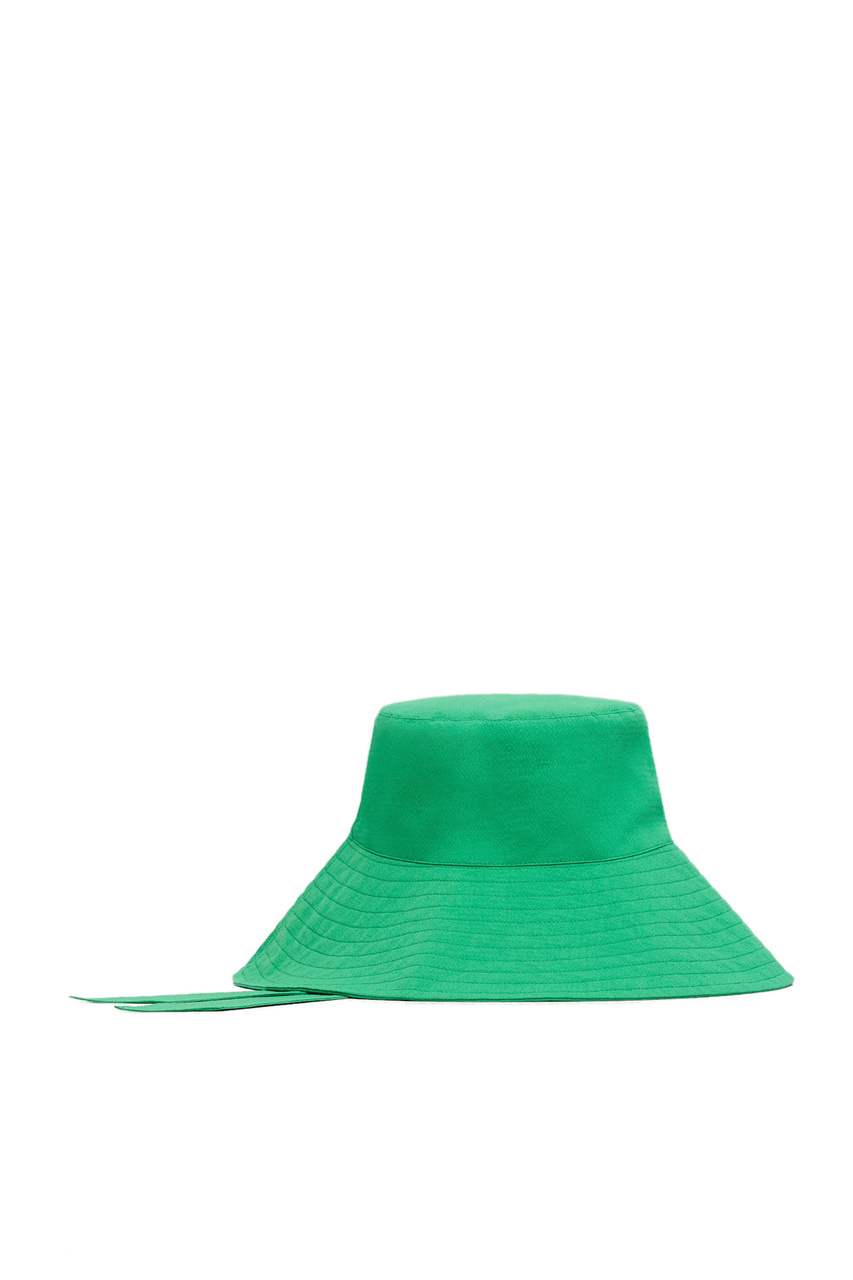 Панама LAMPI из смесового хлопка|Основной цвет:Зеленый|Артикул:27065913 | Фото 1
