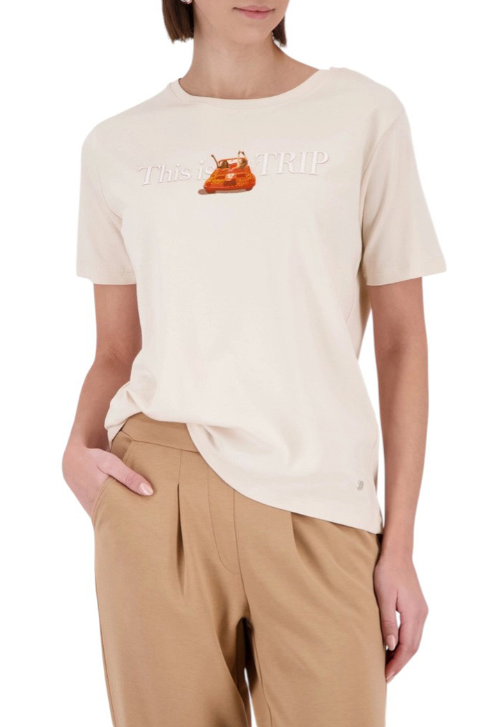 Женский Monari Футболка из хлопка (цвет ), артикул 410092 | Фото 3