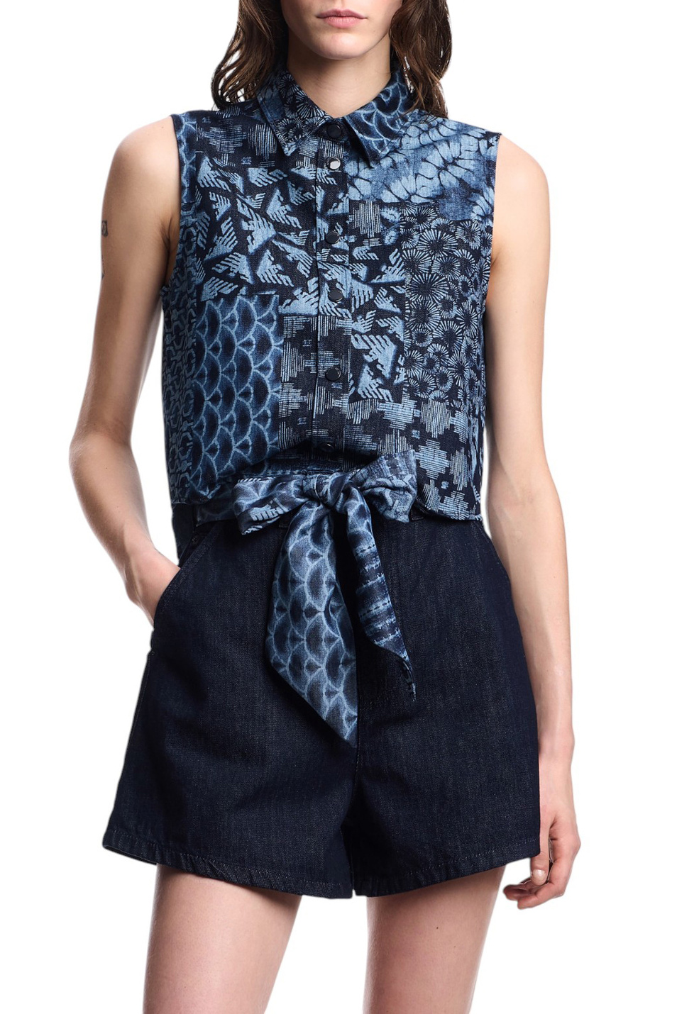 Женский Emporio Armani Рубашка джинсовая (цвет ), артикул EW000755-AF12438 | Фото 3