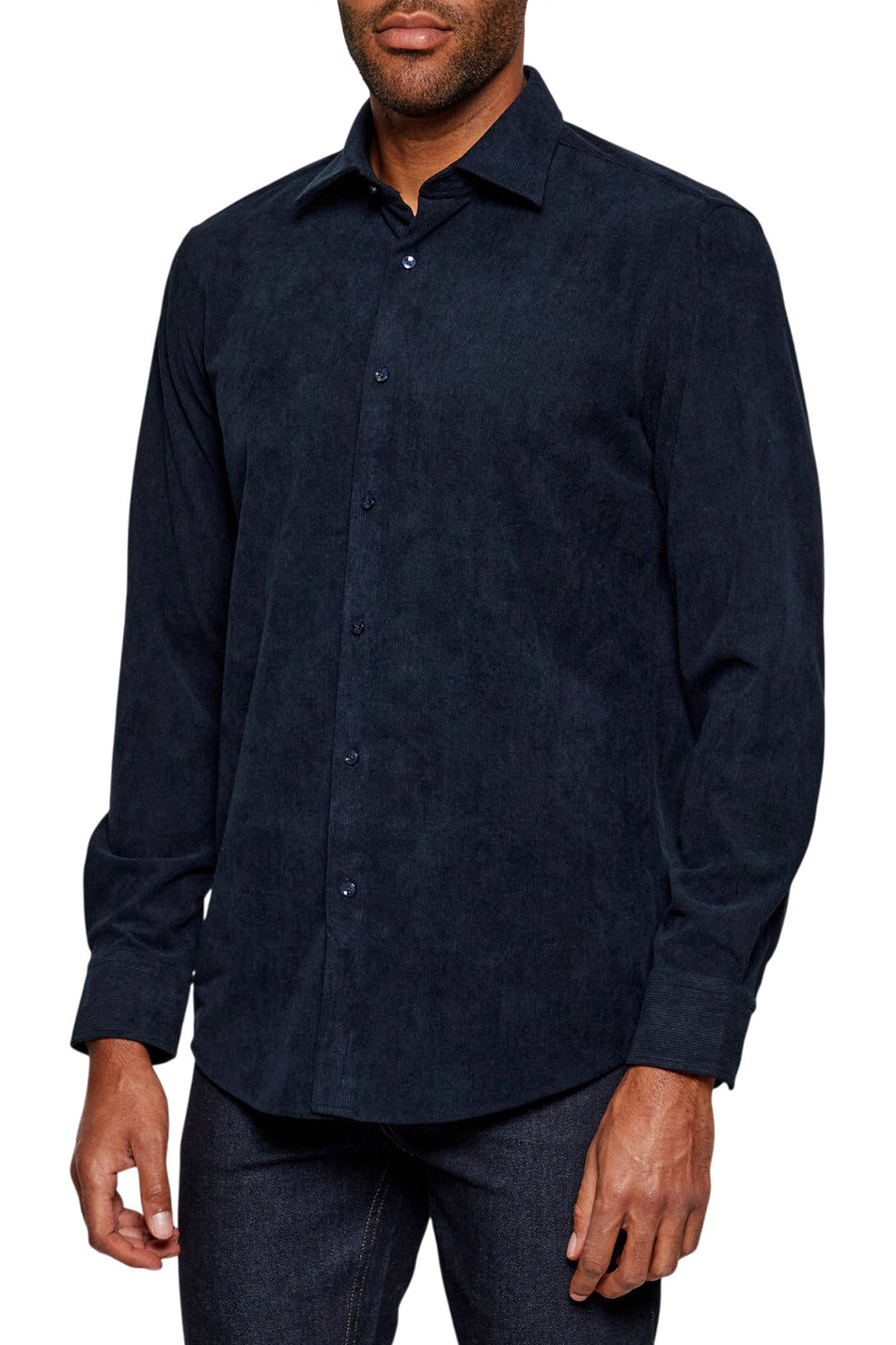 Мужской BOSS Рубашка JOE однотонная (цвет ), артикул 50550679 | Фото 3