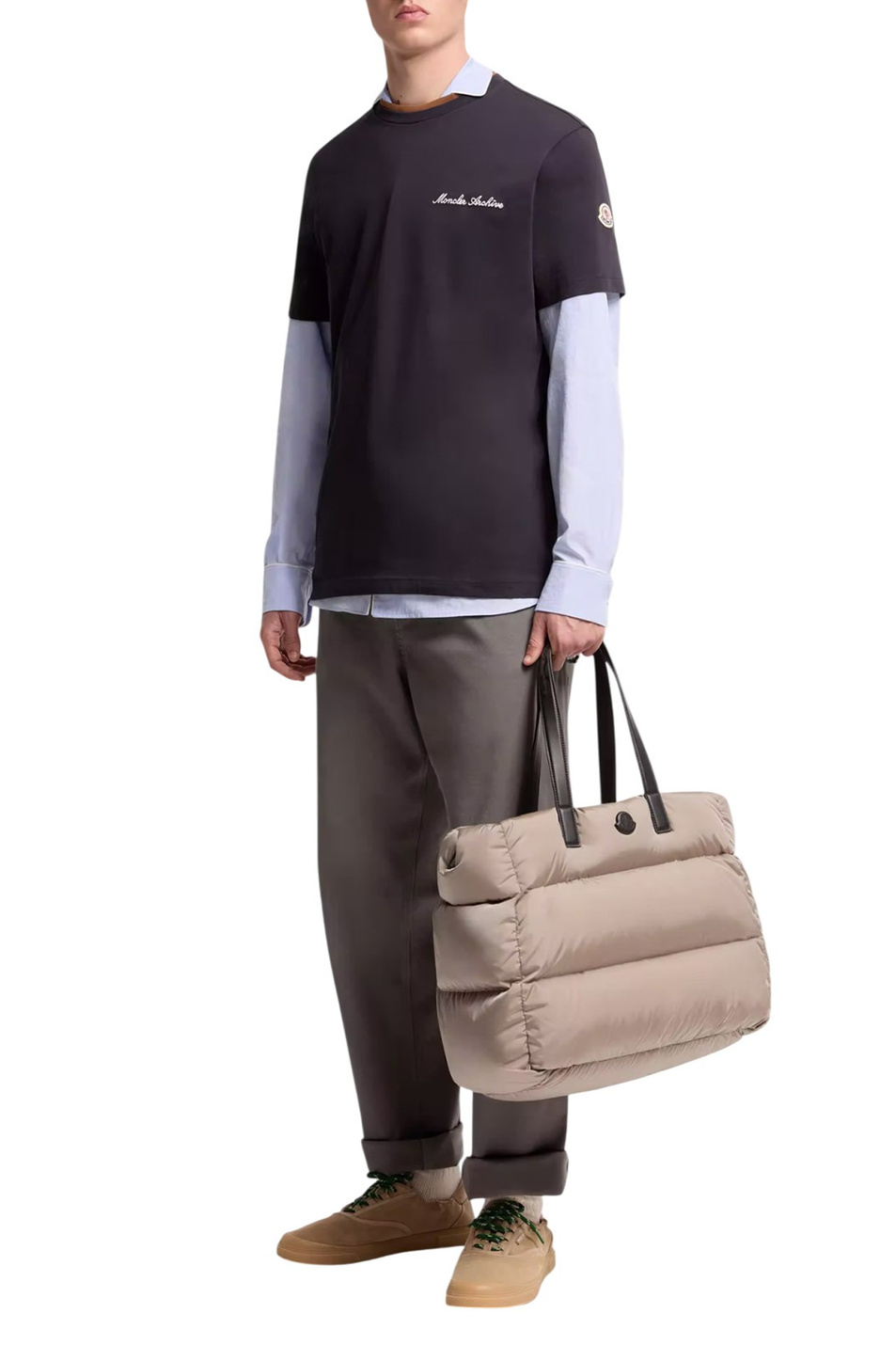 Мужской Moncler Футболка из хлопка (цвет ), артикул L10918C00015-89AYY | Фото 2