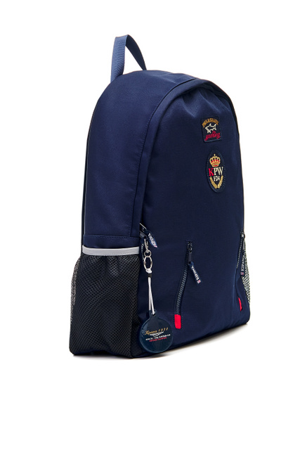 Рюкзак с сетчатыми боковыми карманами|Основной цвет:Синий|Артикул:22418100 | Фото 2
