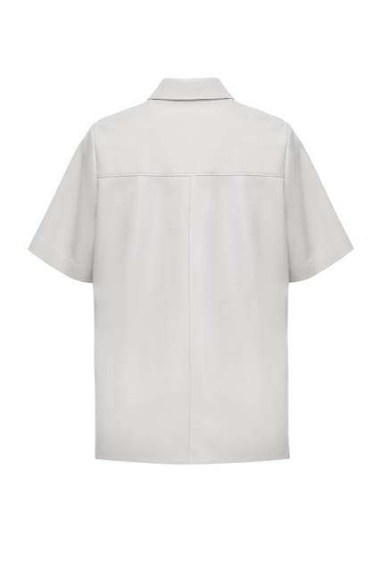 Рубашка свободного кроя с коротким рукавом|Основной цвет:Серый|Артикул:50472008 | Фото 2