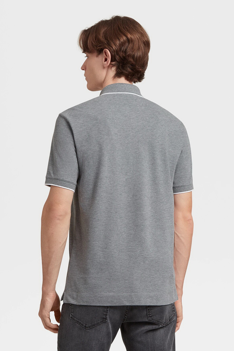 Мужской Zegna Футболка поло из эластичного хлопка (цвет ), артикул VU360-ZZ661-K96 | Фото 4