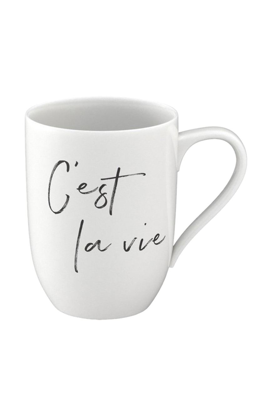 Кружка "C'est la vie"|Основной цвет:Белый|Артикул:10-1621-9664 | Фото 1