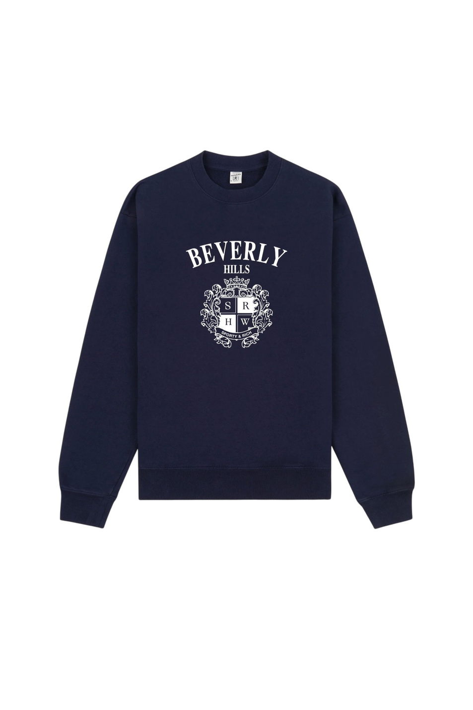 Женский Sporty & Rich Свитшот BH Crest из хлопка (цвет ), артикул ST07164256BL106 | Фото 1