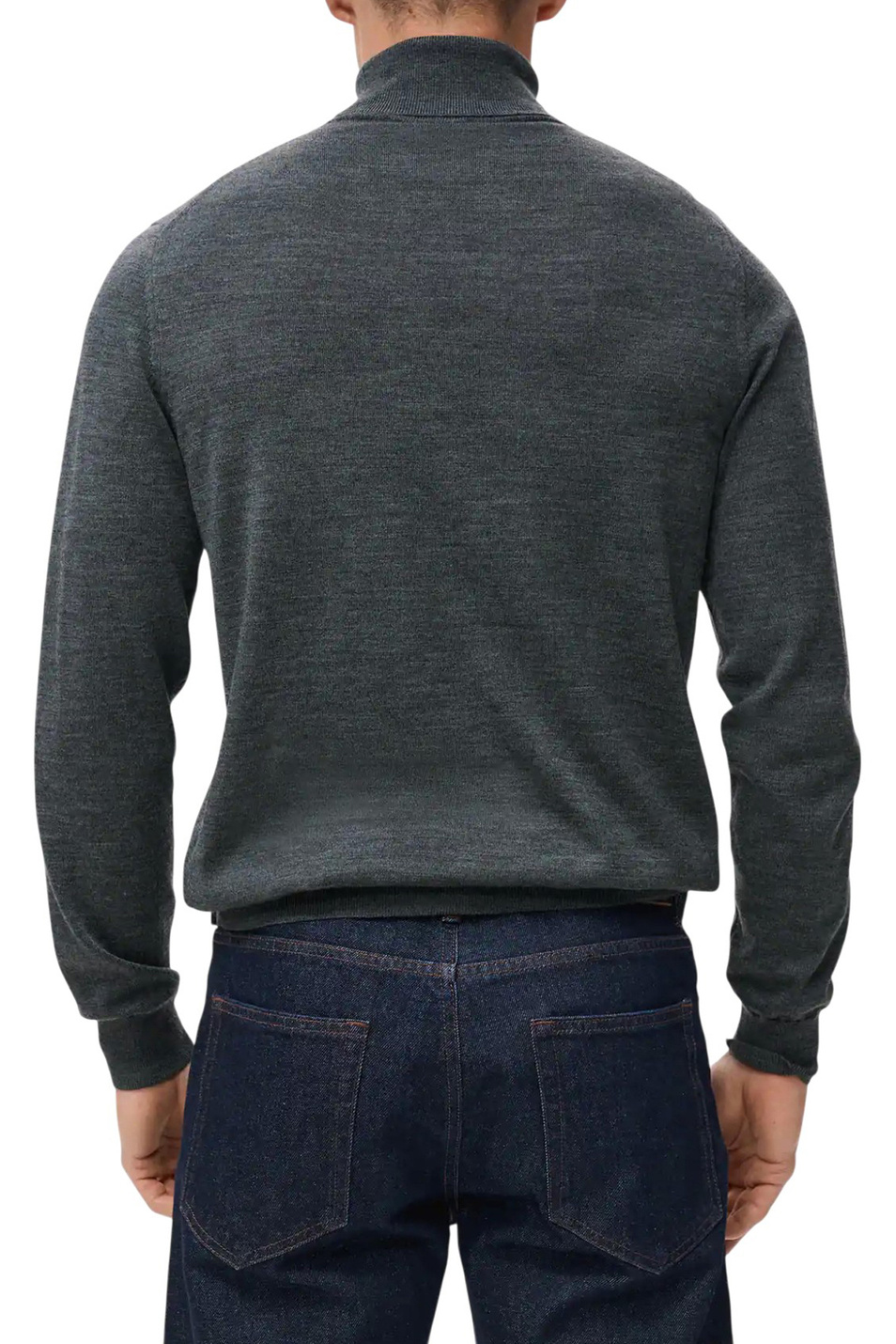 Водолазка WILLYT из шерсти|Основной цвет:Серый Мужской Mango Man Водолазка WILLYT из шерсти (цвет ), артикул 17015972 | Фото 4