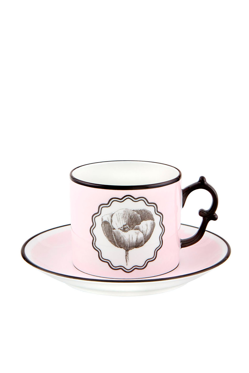 Чашка чайная с блюдцем HERBARIAE 200 мл|Основной цвет:Разноцветный|Артикул:21133513 | Фото 1