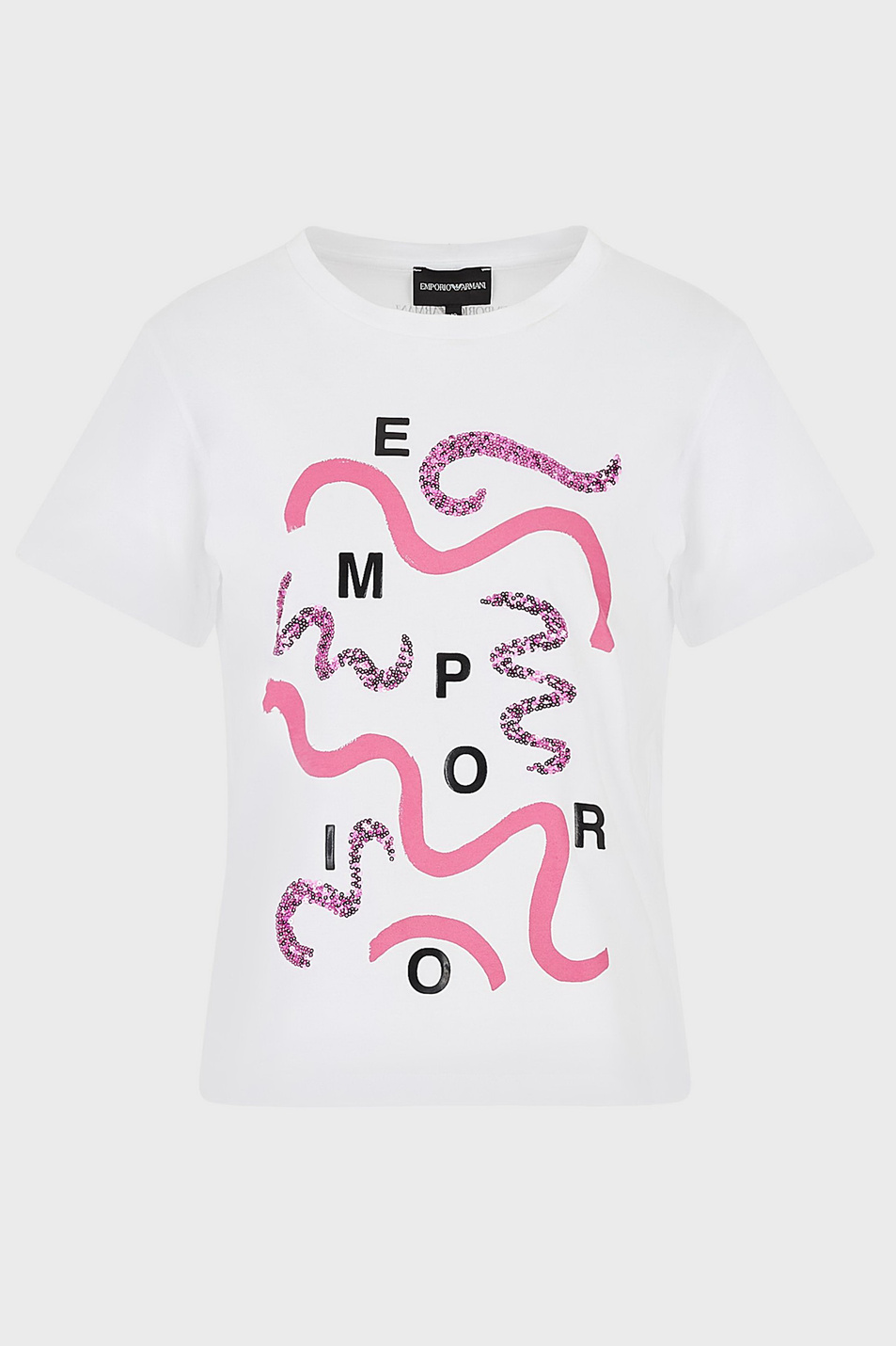 Женский Emporio Armani Футболка из натурального хлопка (цвет ), артикул 3H2T7I-2J95Z | Фото 2
