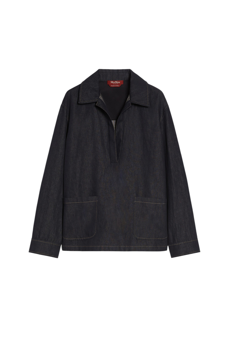 Женский Max Mara Блузка AMICO из хлопка и льна (цвет ), артикул 2516191031 | Фото 1