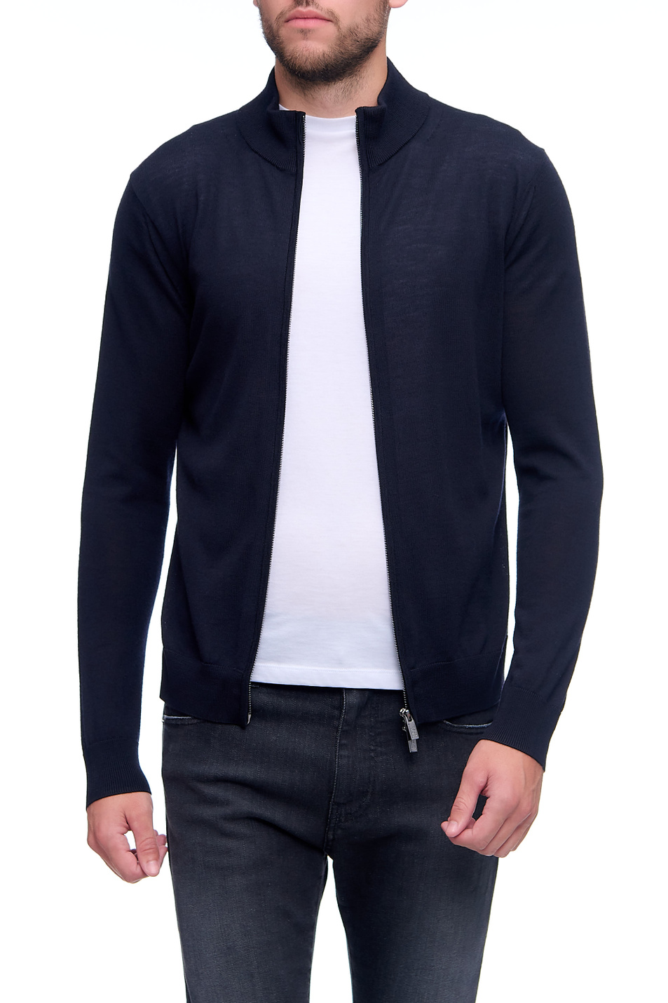 Мужской Emporio Armani Шерстяной кардиган на молнии (цвет ), артикул 8N1MUZ-1MJXZ | Фото 1