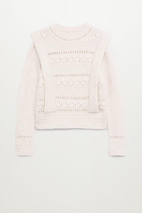 Mango Ажурный свитер BREIS ( цвет), артикул 77009237 | Фото 1