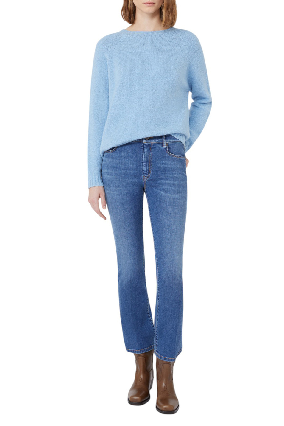 Женский Weekend Max Mara Джинсы RAPALLO из эластичного хлопка (цвет ), артикул 2525186021 | Фото 2