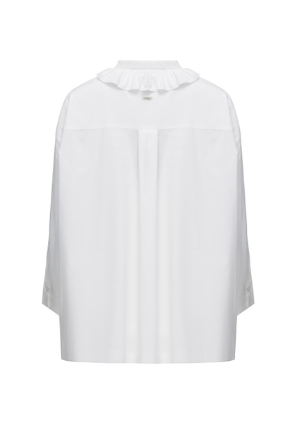 Блузка COMODO с оборками на воротнике|Основной цвет:Белый|Артикул:91161029 | Фото 2