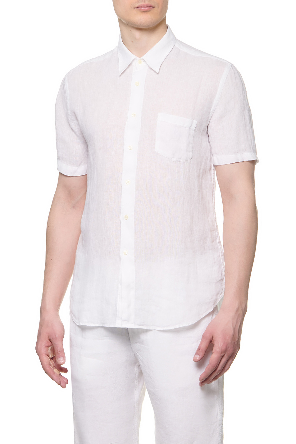 Мужской 120% Lino Рубашка из чистого льна (цвет ), артикул V0M13680000115000 | Фото 1
