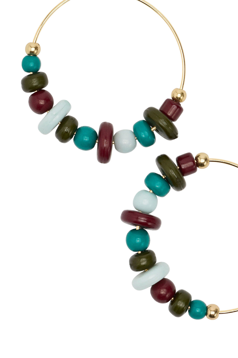 Женский Parfois Серьги-кольца с бусинами (цвет ), артикул 245025 | Фото 2