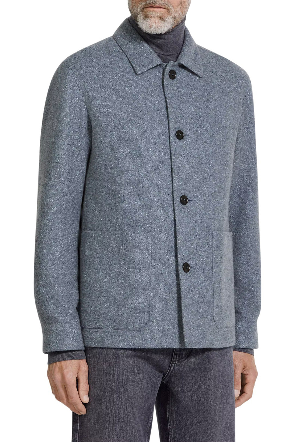 Мужской Zegna Пиджак из шелка и кашемира (цвет ), артикул 259C52A2-1DHAQ0-7R | Фото 3