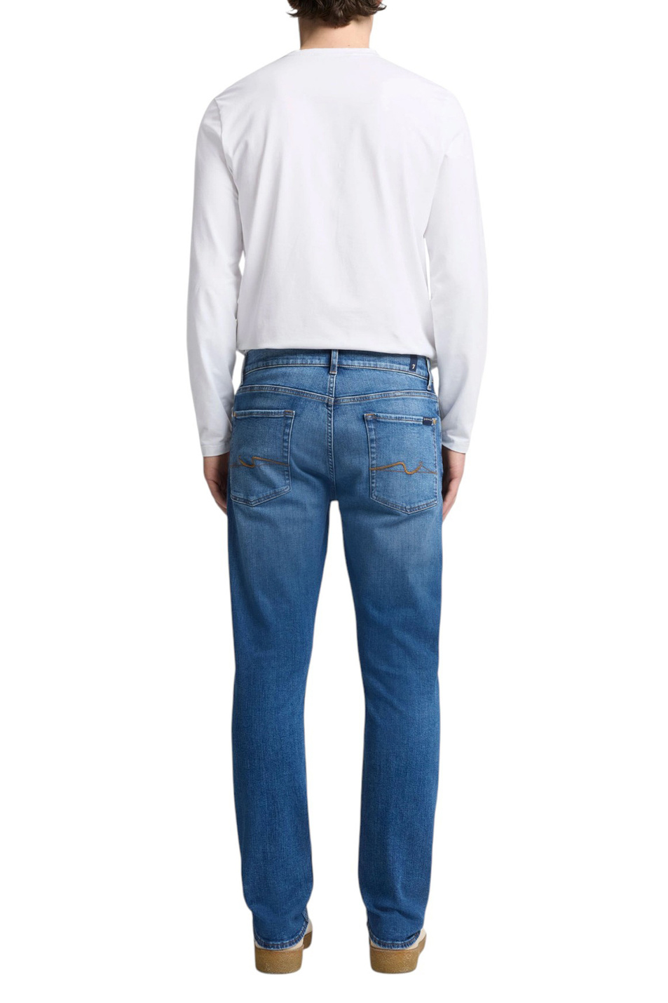 Мужской 7 for all Mankind Джинсы из эластичного хлопка (цвет ), артикул 7TE70C12 | Фото 4