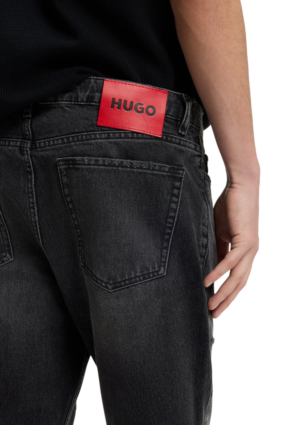 Мужской HUGO Джинсы из хлопка (цвет ), артикул 50554147 | Фото 5