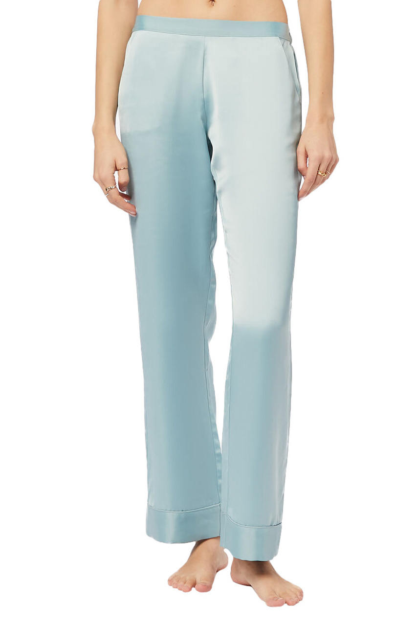 Однотонные брюки CATWALK с отворотами|Основной цвет:Голубой|Артикул:6538000 | Фото 1