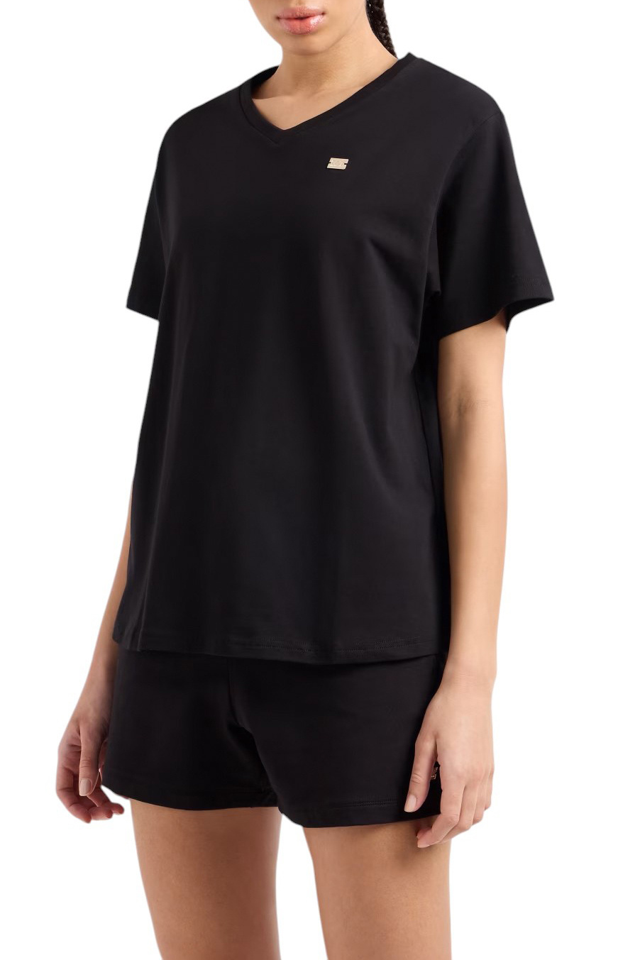 Женский EA7 Футболка из эластичного хлопка (цвет ), артикул 7W000029-AF10373 | Фото 3